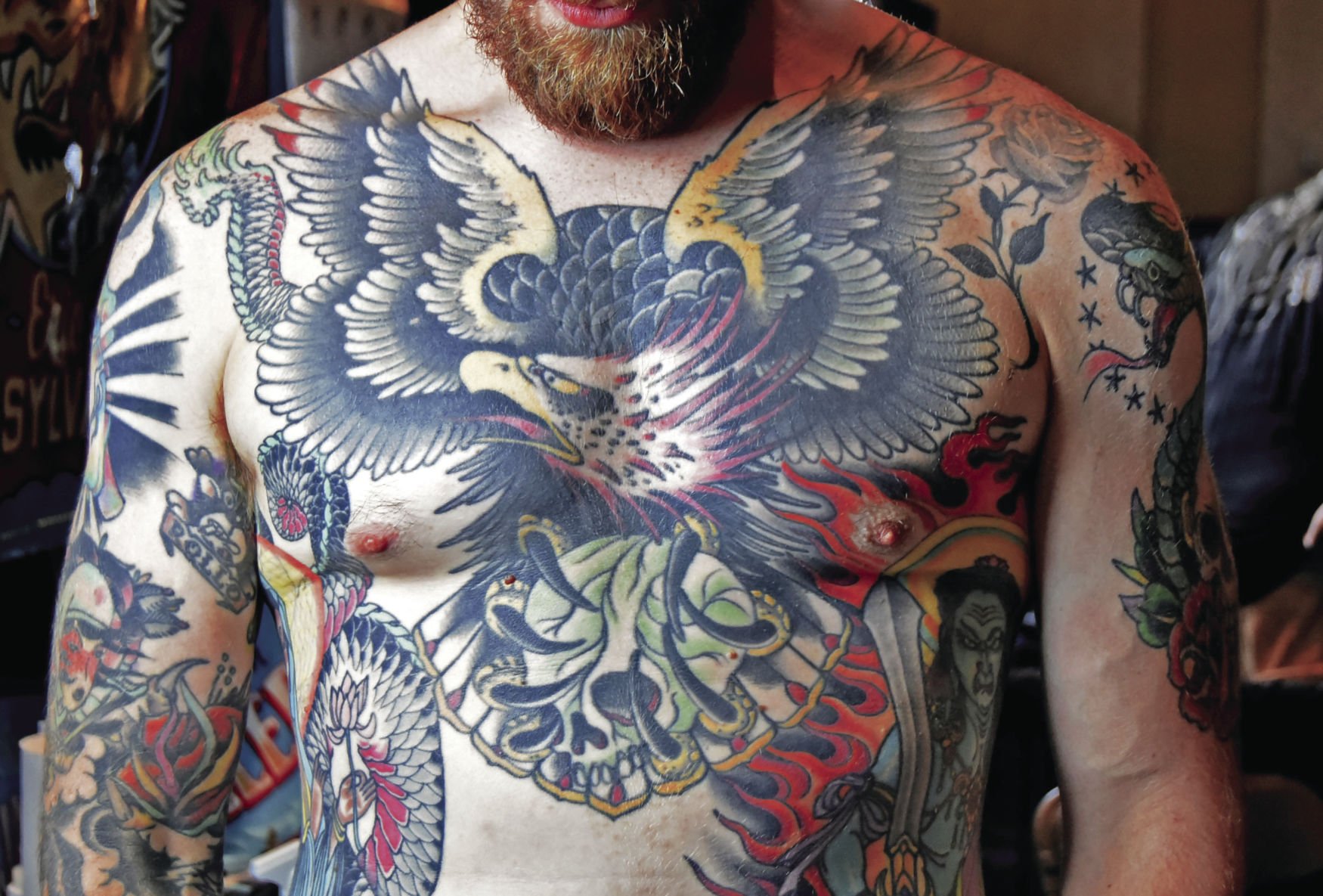Tattoo uploaded by Martyn Richards  Need ideas to fill the gap on my chest   Tattoodo