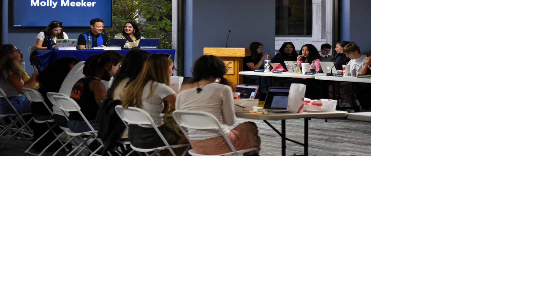 Washington Center director addresses SGA, discusses goals