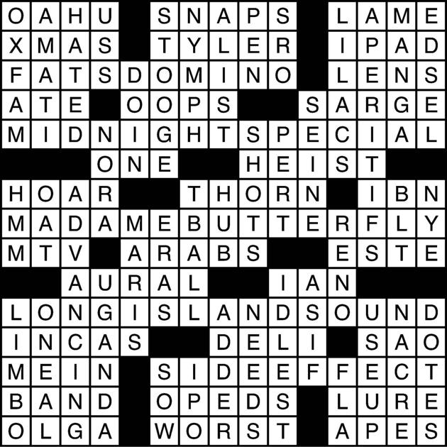 1-29-18 Crossword Answers | Puzzle Answers | thedaonline.com