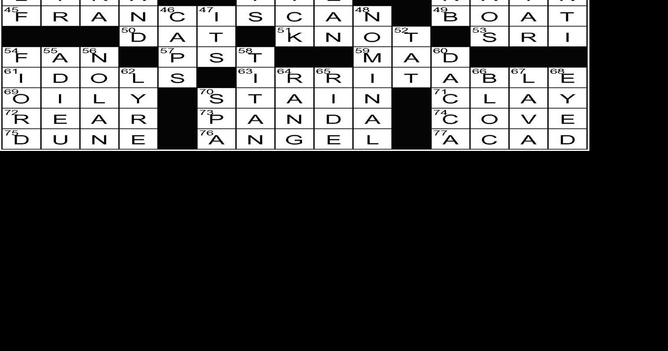 Crossword Answers- April 19, 2023 | Puzzle Answers ...