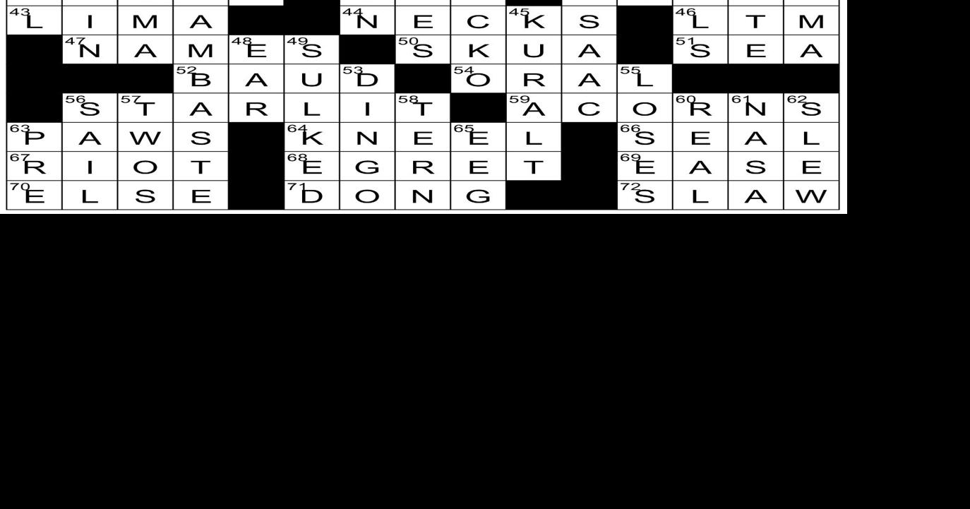 Crossword Answers January 22 Puzzle Answers thedaonline com