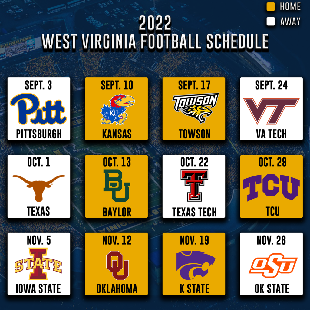 Printable Wvu Football Schedule 2024 2024 Season Ray Dorella