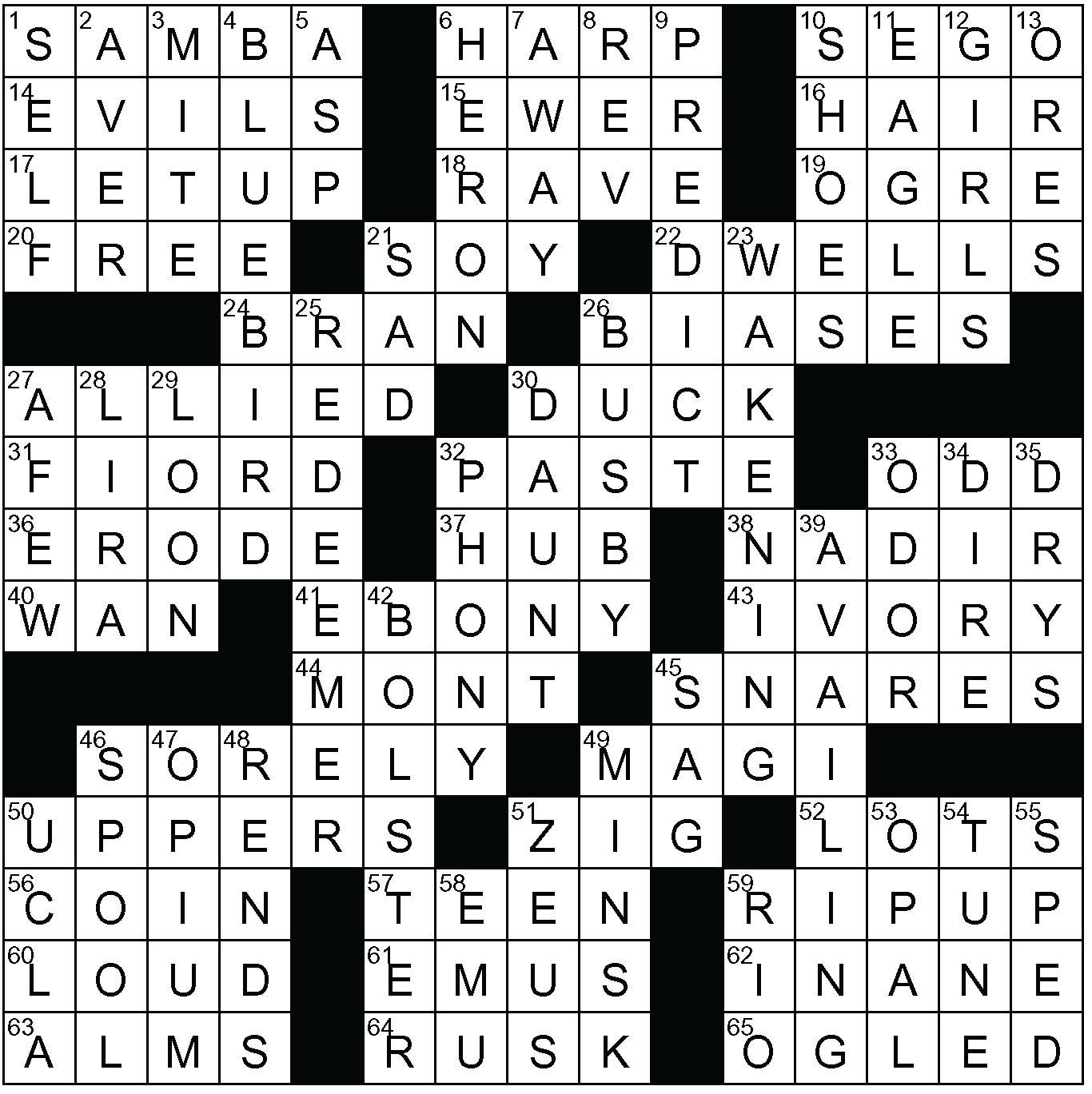 fly now rocky song crossword
