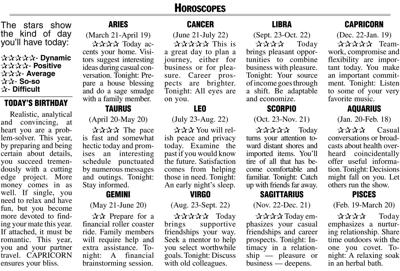 Horoscopes