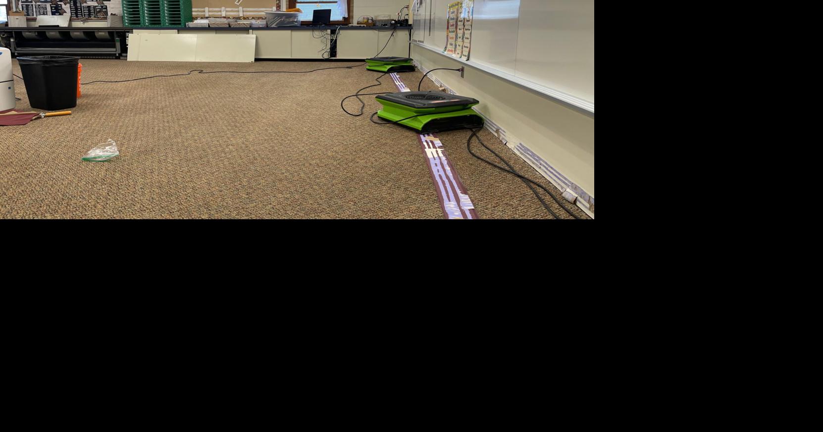 Water damage causes damage to three classrooms at Cranberry Elementary School