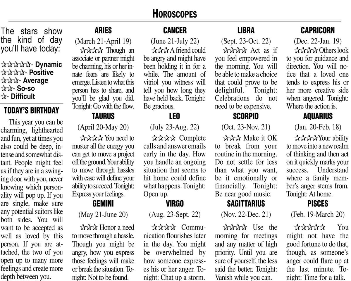 Horoscopes opinion thederrick