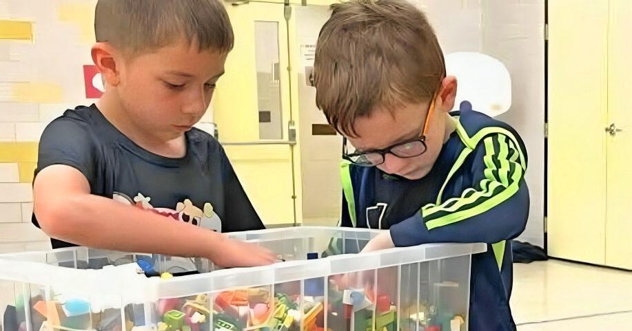 Kids make masterful lego creations during Remake Learning Days activity