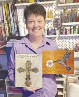Artist's repurposed jewelry helps cancer patients