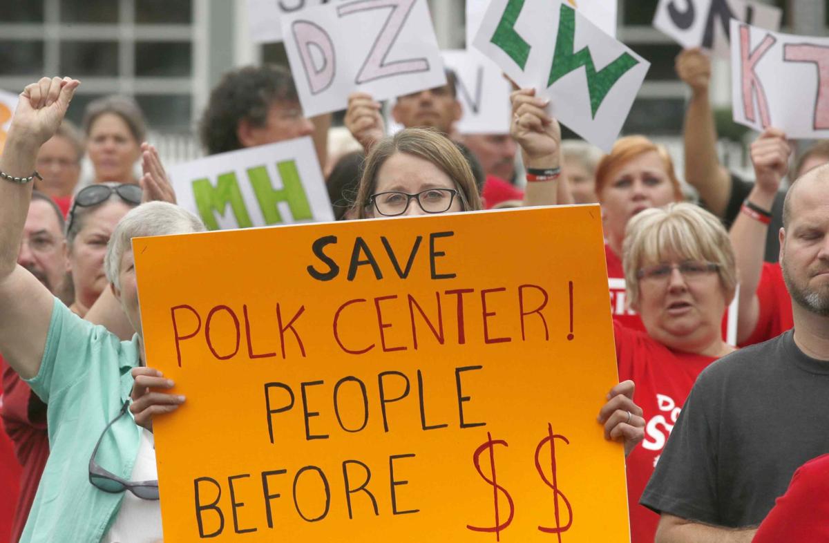 About 500 rally at courthouse to support residents, keep facility open
