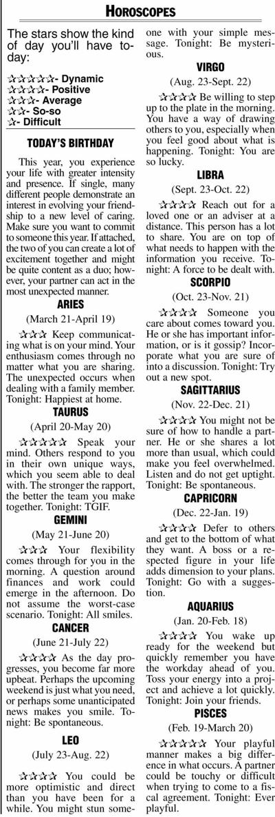 Horoscopes