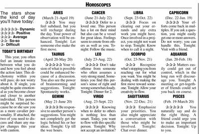 Horoscopes