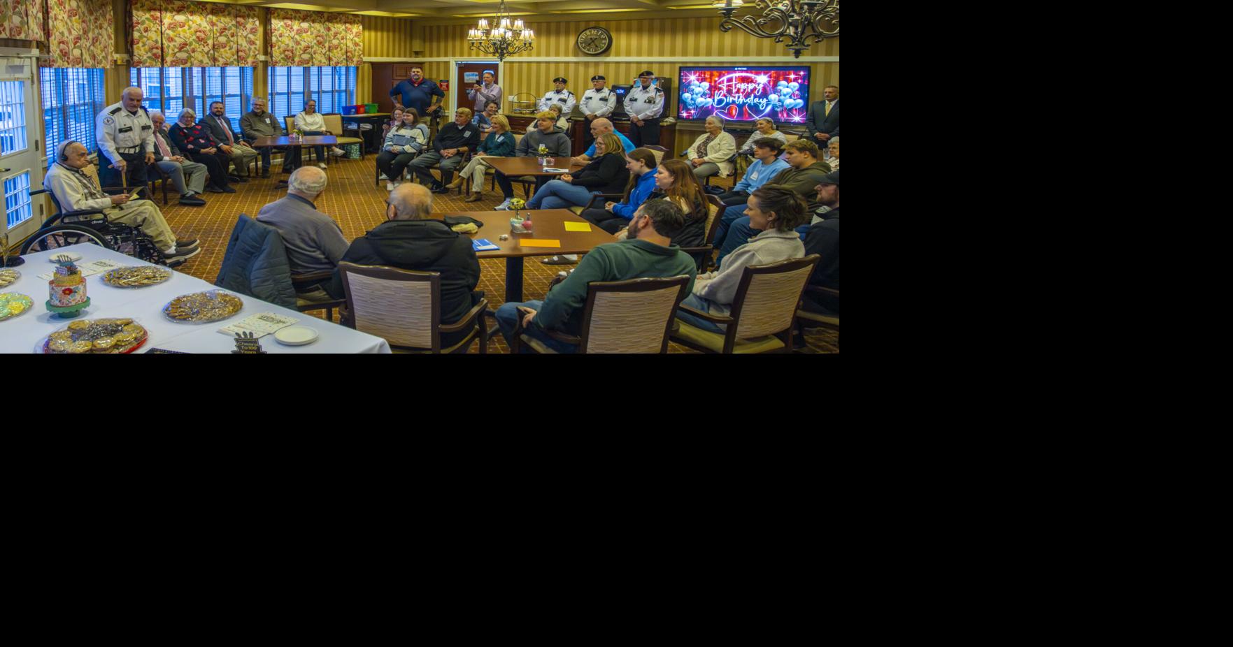 WWII Veteran William Clyde celebrates his 100th birthday