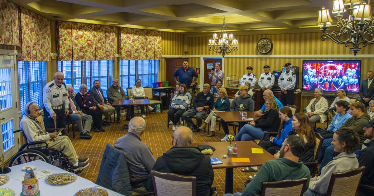 WWII Veteran William Clyde celebrates his 100th birthday