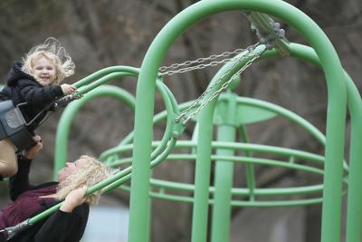 Playing in the park