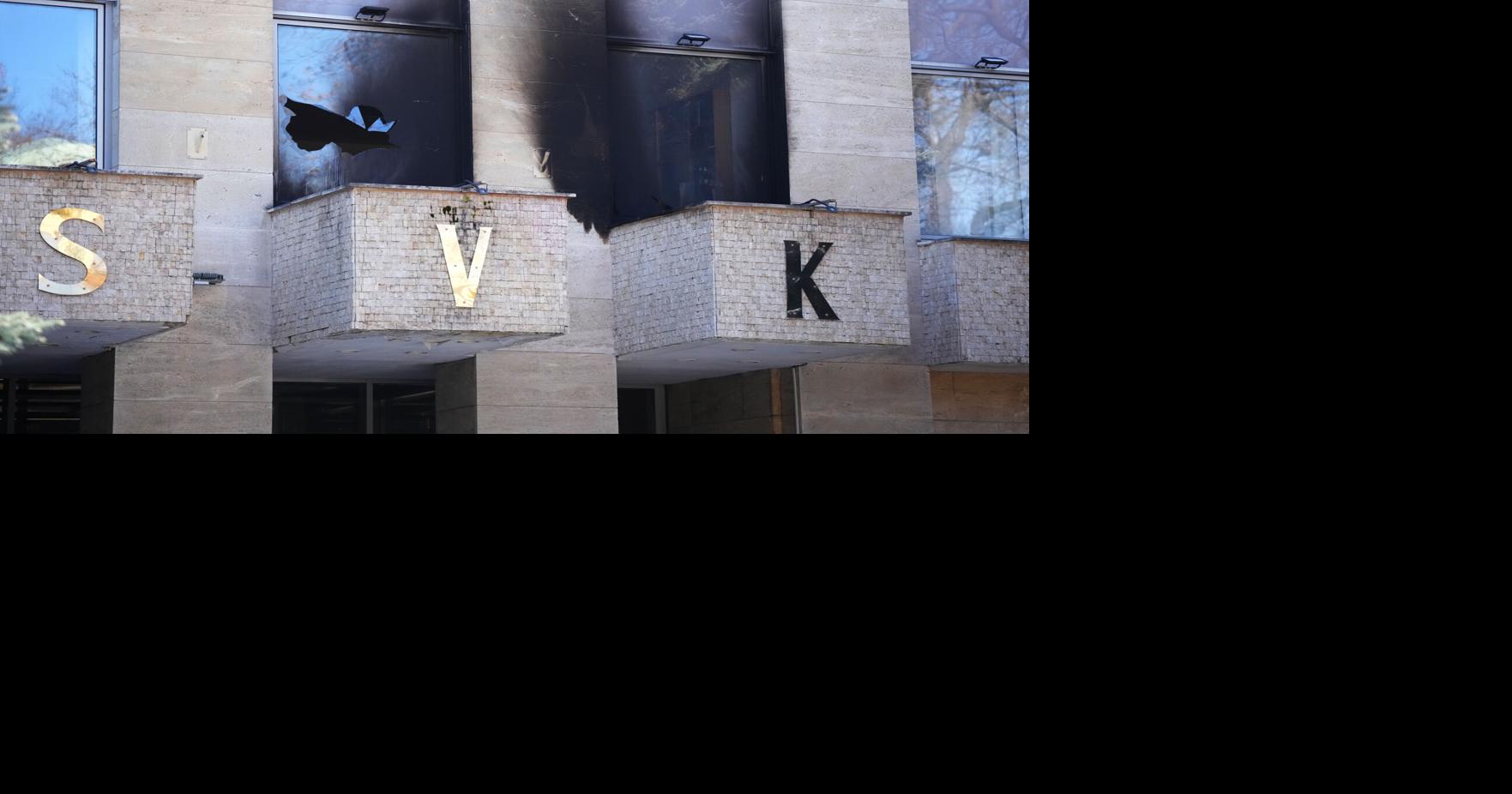 An unknown attacker threw Molotov cocktails at a Russian center in Prague, police say