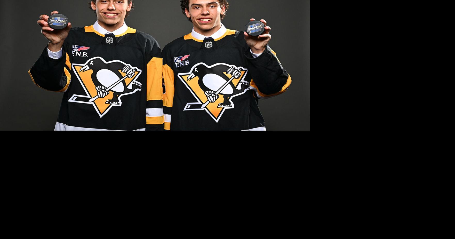 It's hard to tell Penguins draft picks Liam and Markus Ruck apart. The twins don't seem to mind.