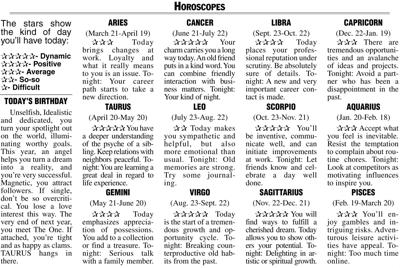 Horoscopes