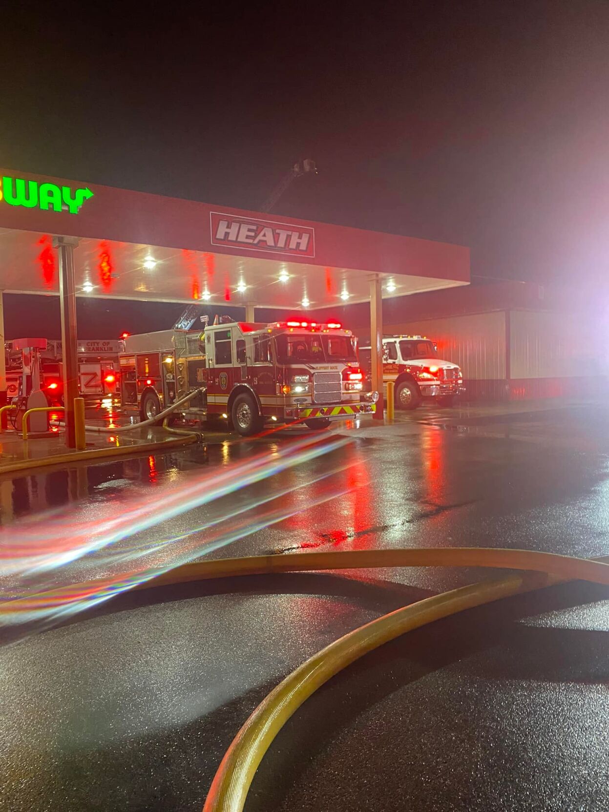 Heath Oil fire