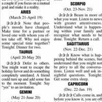 Horoscope Column Horoscopes for 12-27-13 | Letters & Columns | thederrick.com