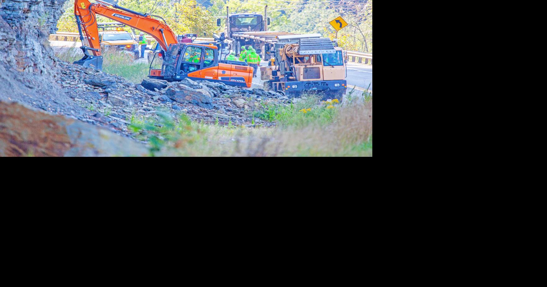 PennDOT hard at work for cliffside cleanup near Franklin | Front Page ...