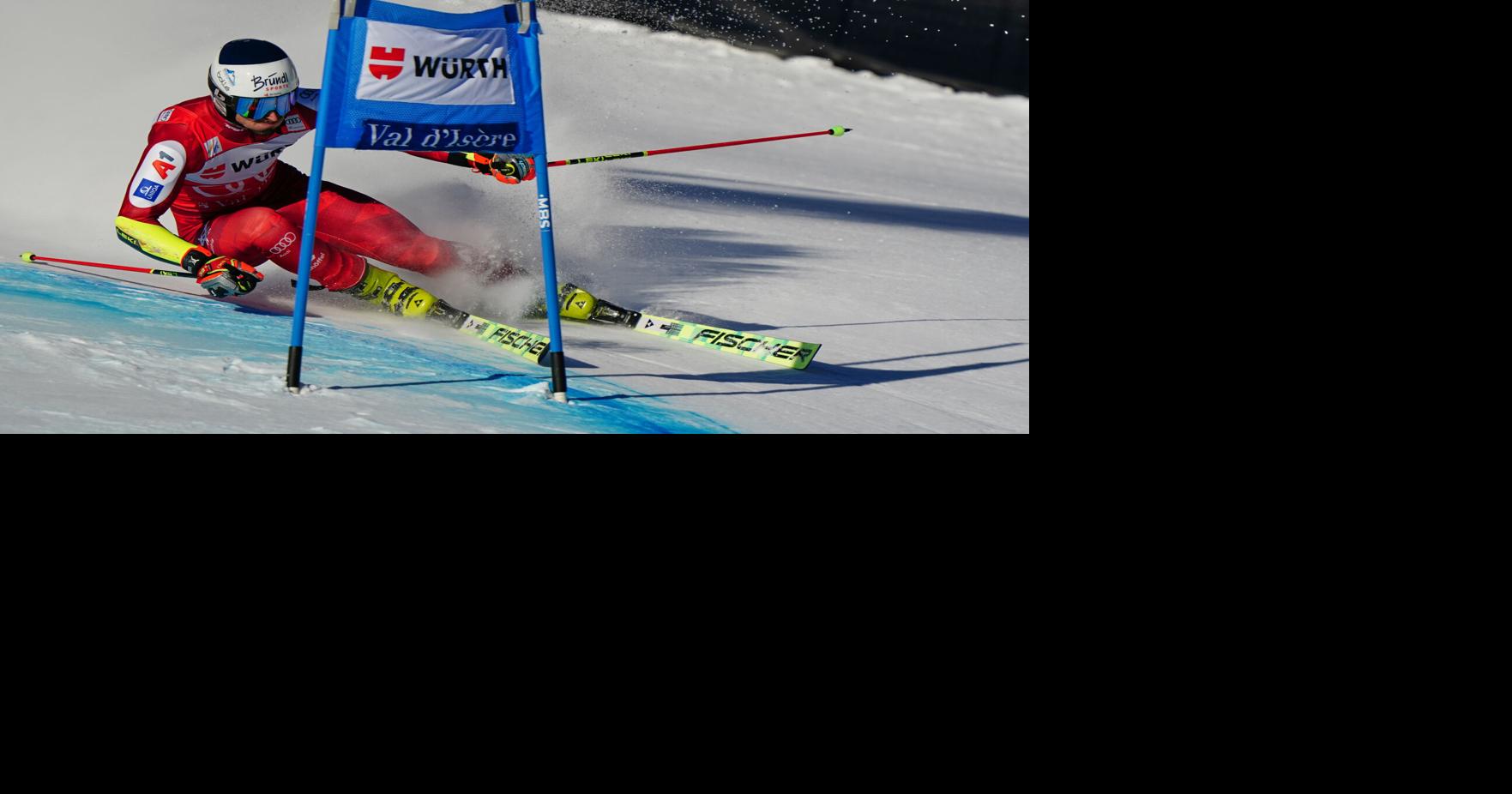Austrian skier Stefan Brennsteiner leads 1st run of World Cup giant slalom in Val d'Isere