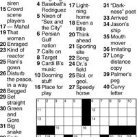 Crossword | Entertainment | thederrick.com