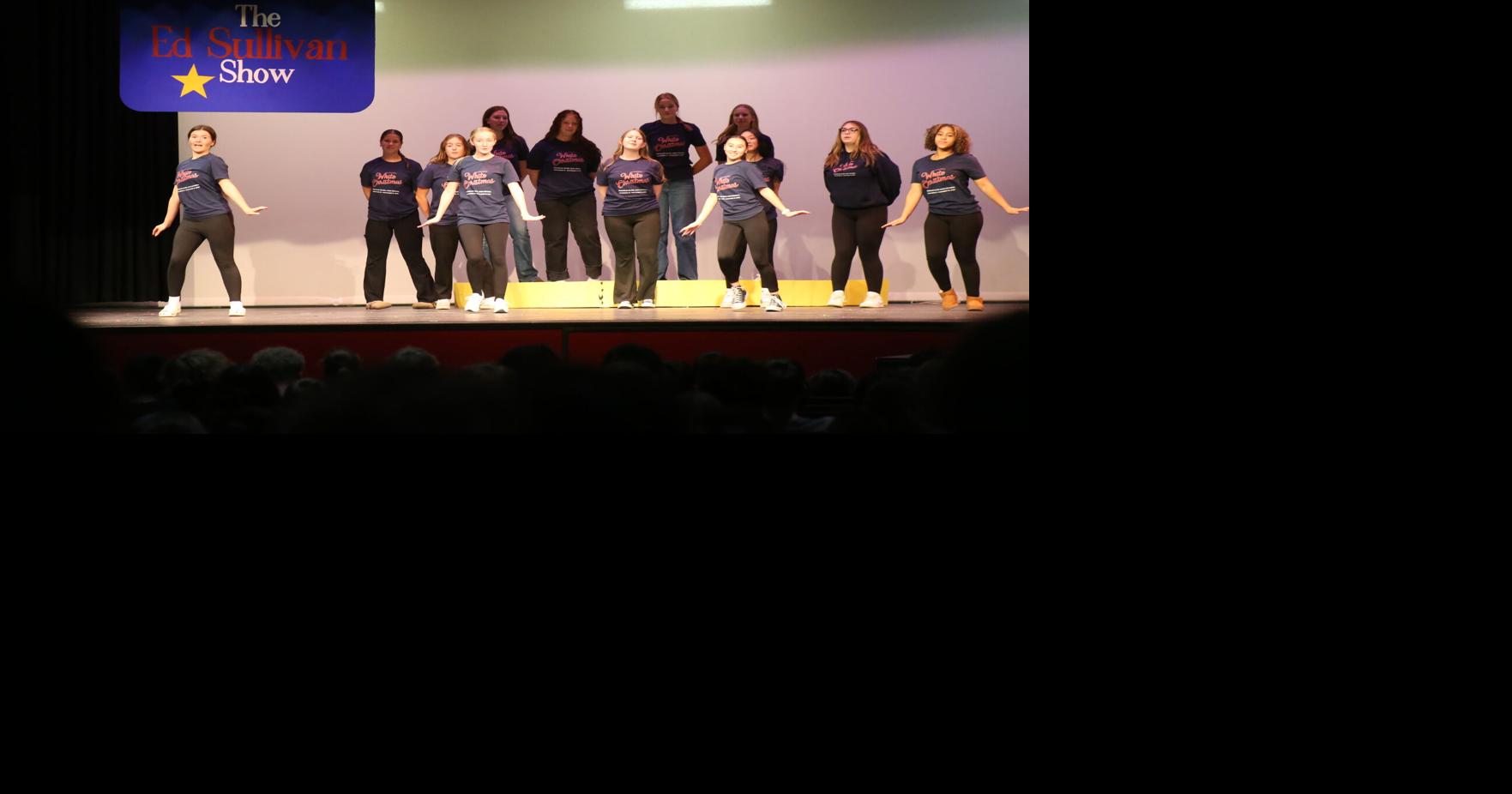 A snowy stage is set: Franklin Area High School previews their production of 'White Christmas'