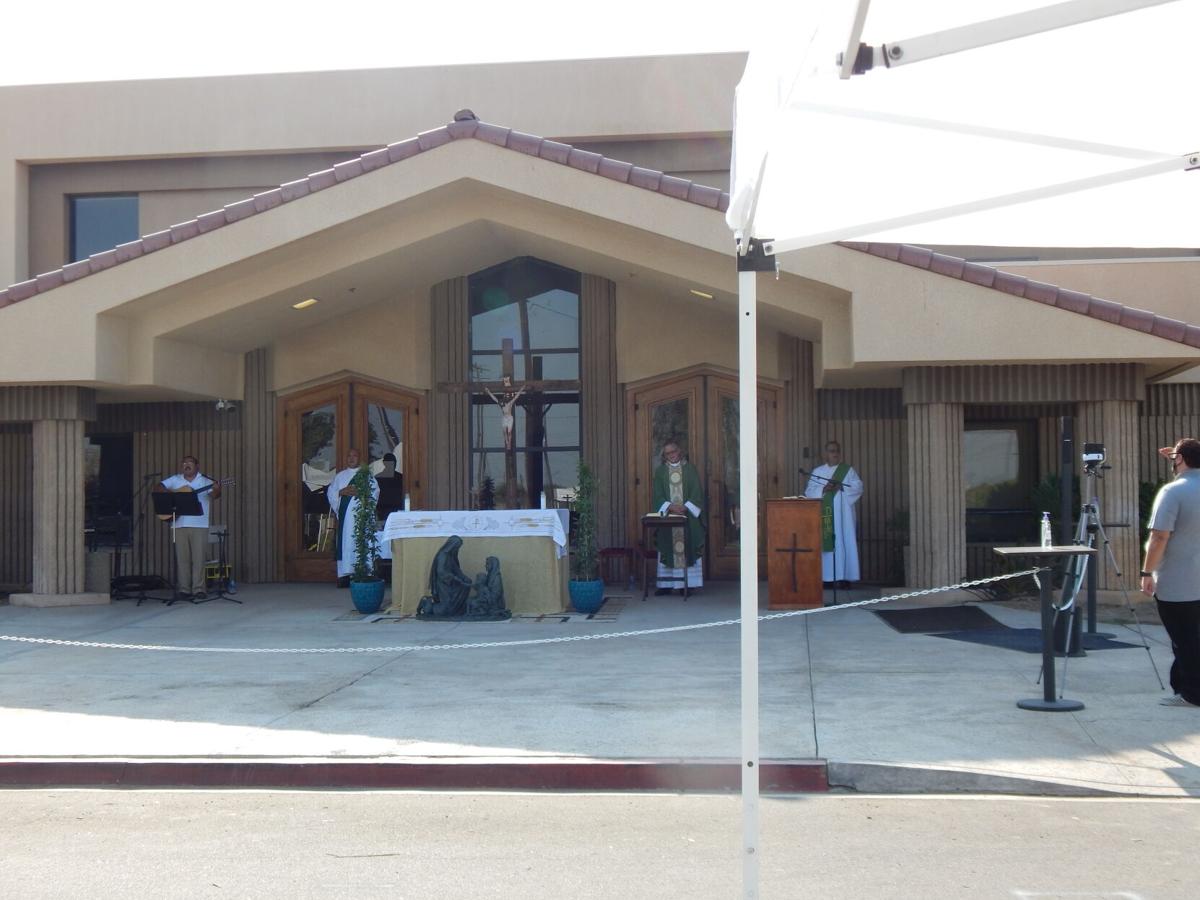 Catholic churches reopen for outdoor public worship inperson in the