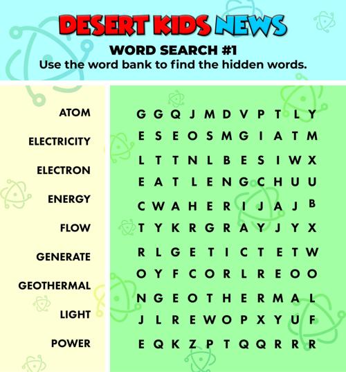 Spring 2020: Complete the word search!