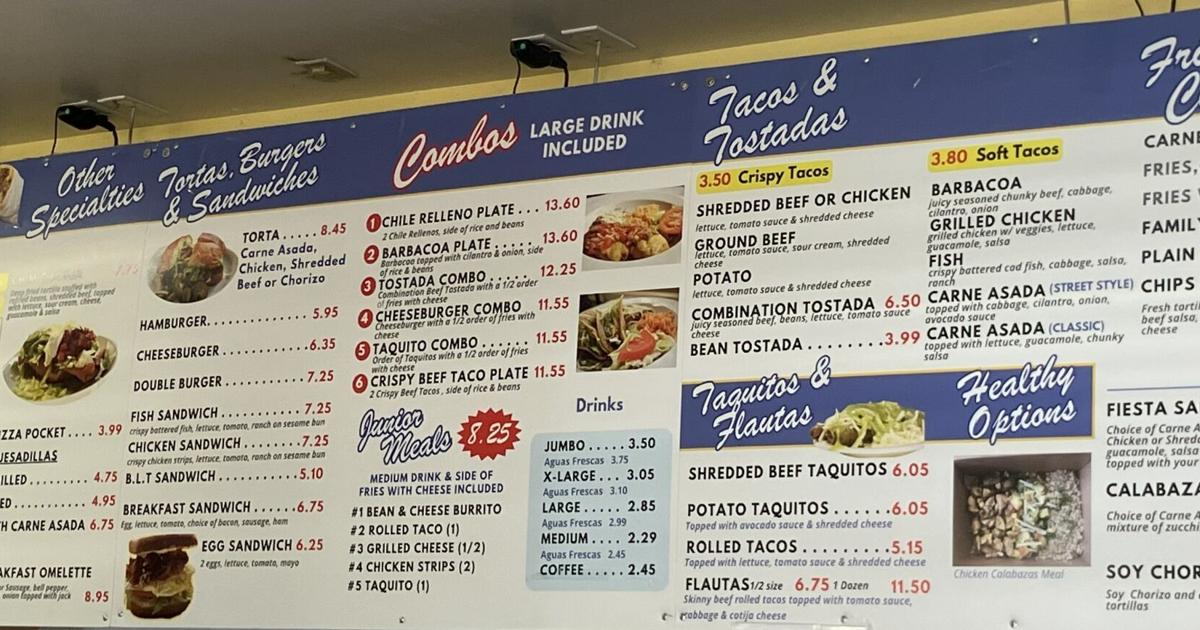 Johnny Menu Johnny's Burritos | | thedesertreview.com
