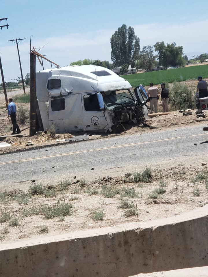 Vehicle vs tractor trailer collision outside Holtville ends in fatality