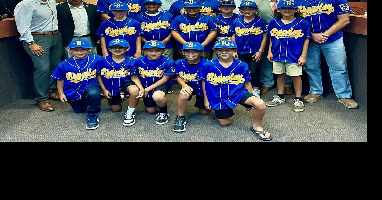 Brawley Little League 10U All Star Team is honored by the Brawley City