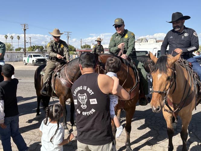 Law enforcement ride Brawley route on horseback to support Autism ...