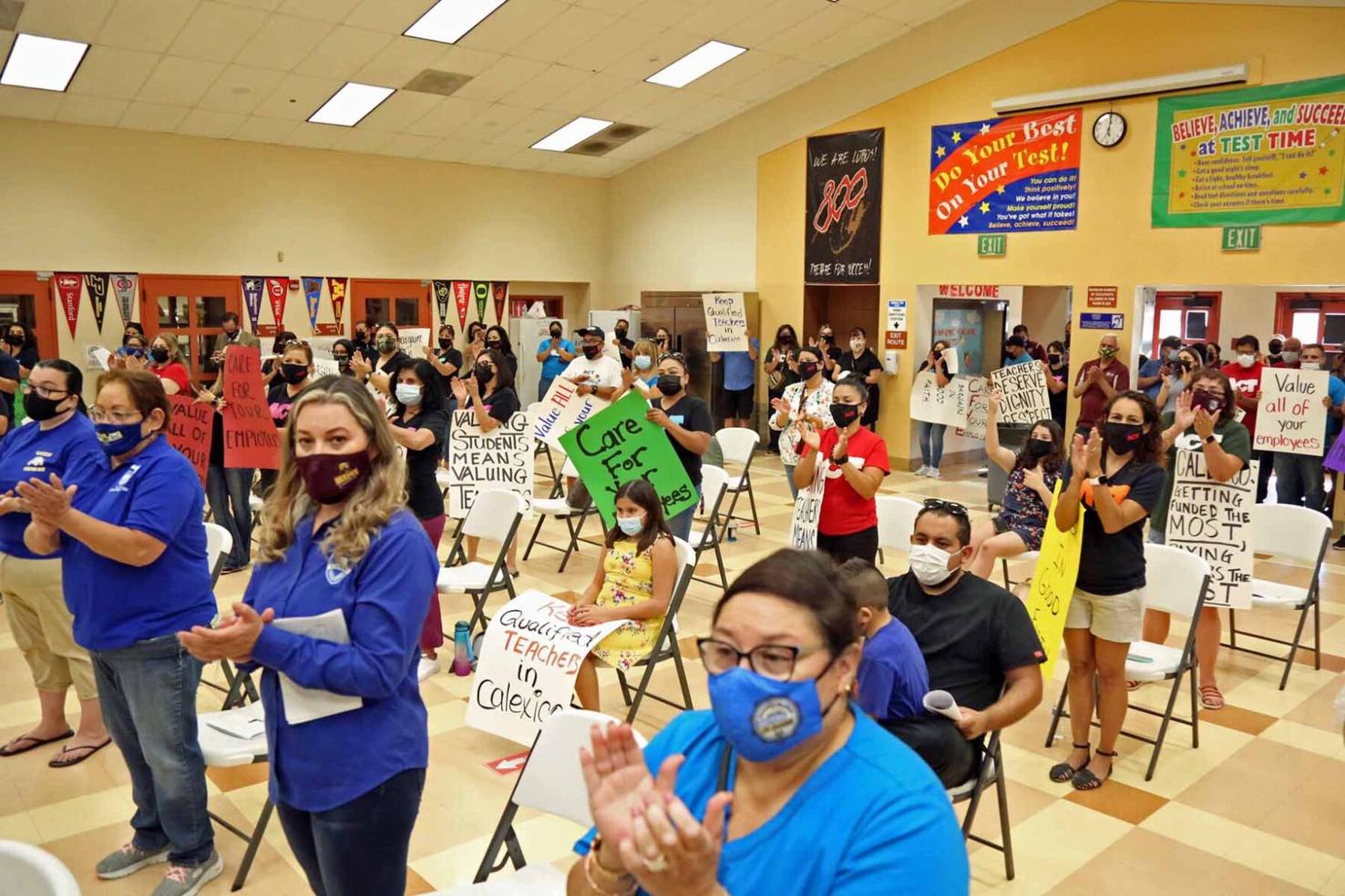 Calexico Unified School District and district labor negotiators