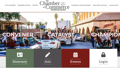 Calx chamber of commerce new website