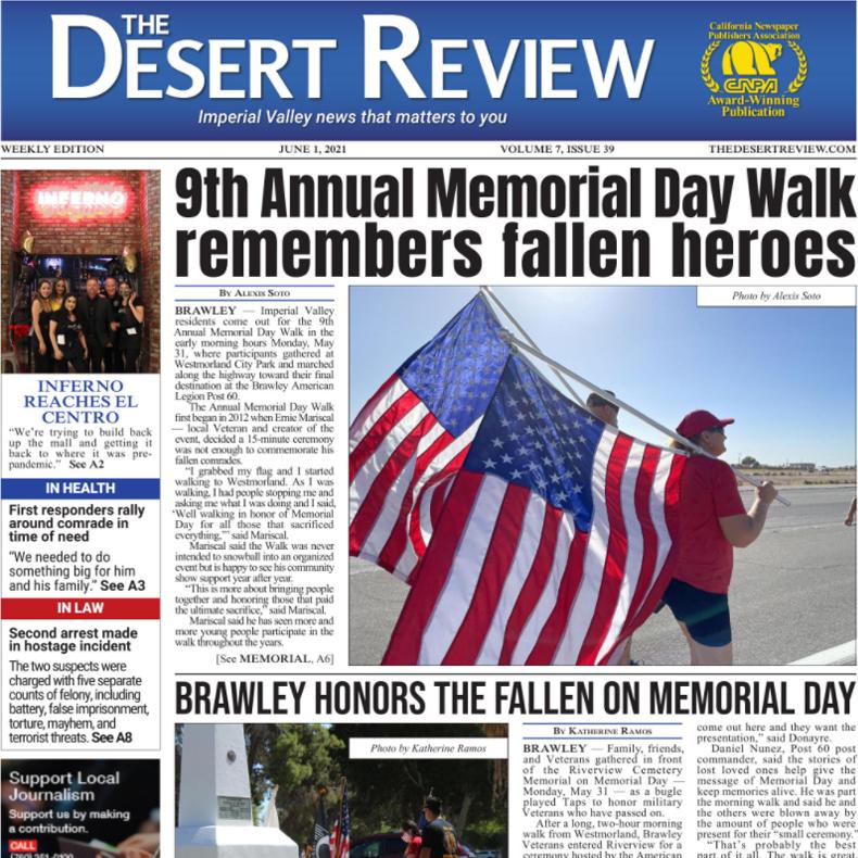 The Desert Review Vol. 7 Issue 39