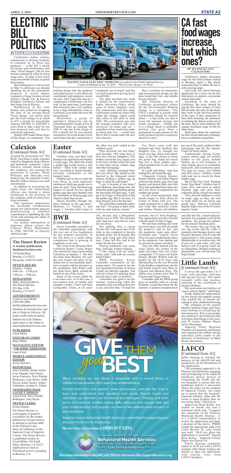 Page A3 | E-Edition | Thedesertreview.com