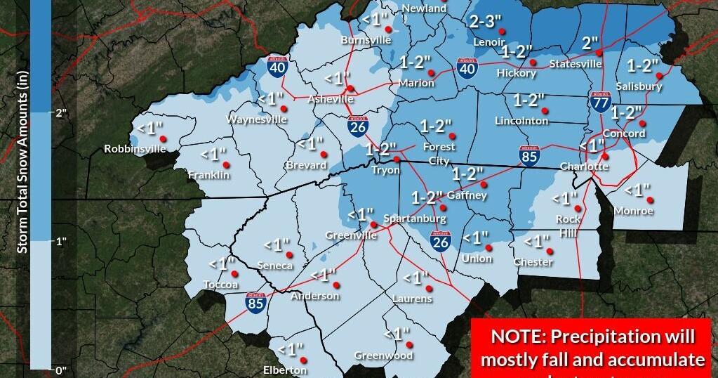 Winter weather expected throughout the weekend | Rutherford County ...