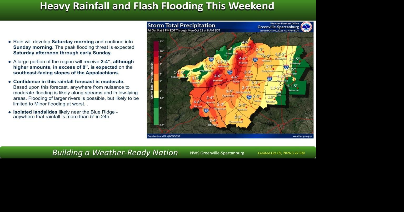 Flood Watch issued for Rutherford County