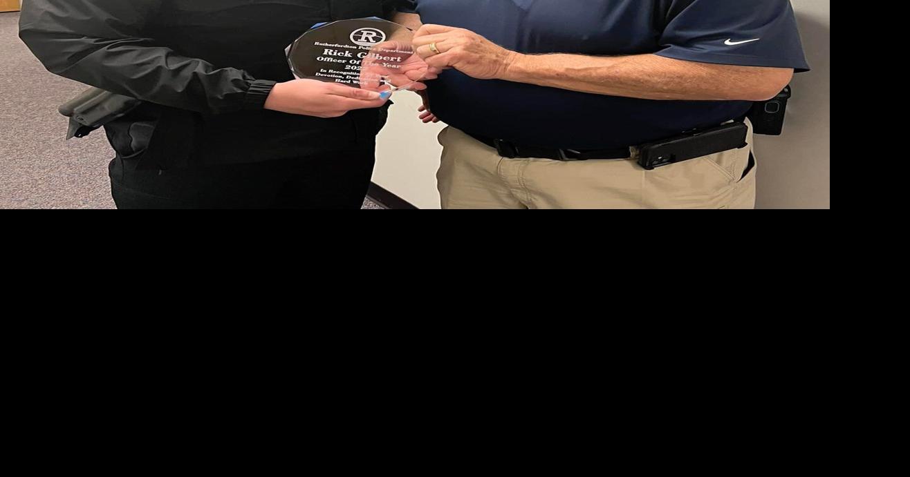 Gilbert named Rutherfordton Police Officer of the Year Archives