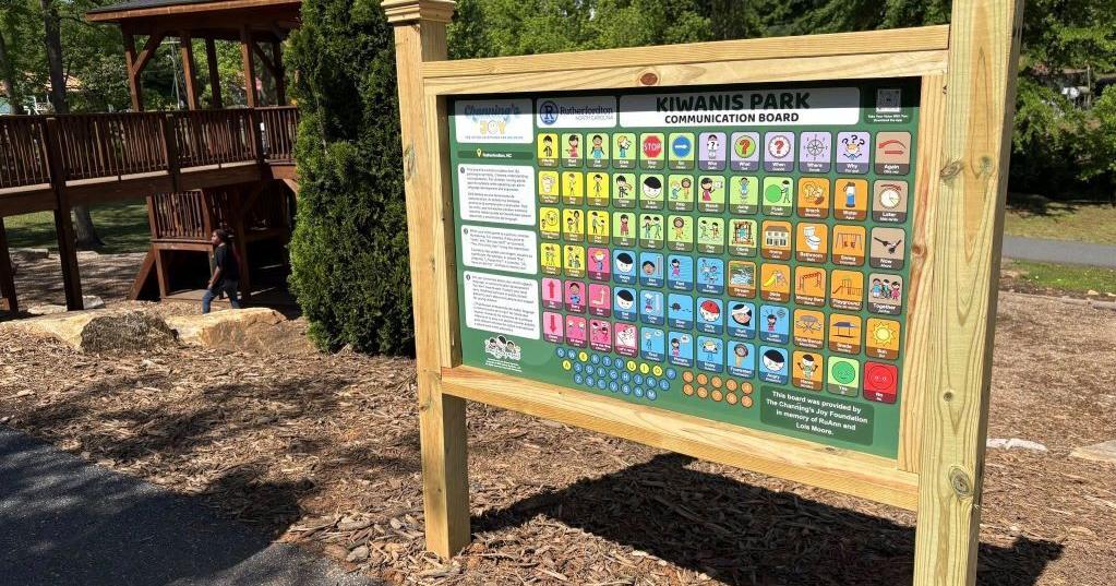 Kiwanis Park unveils communication board to promote inclusive play
