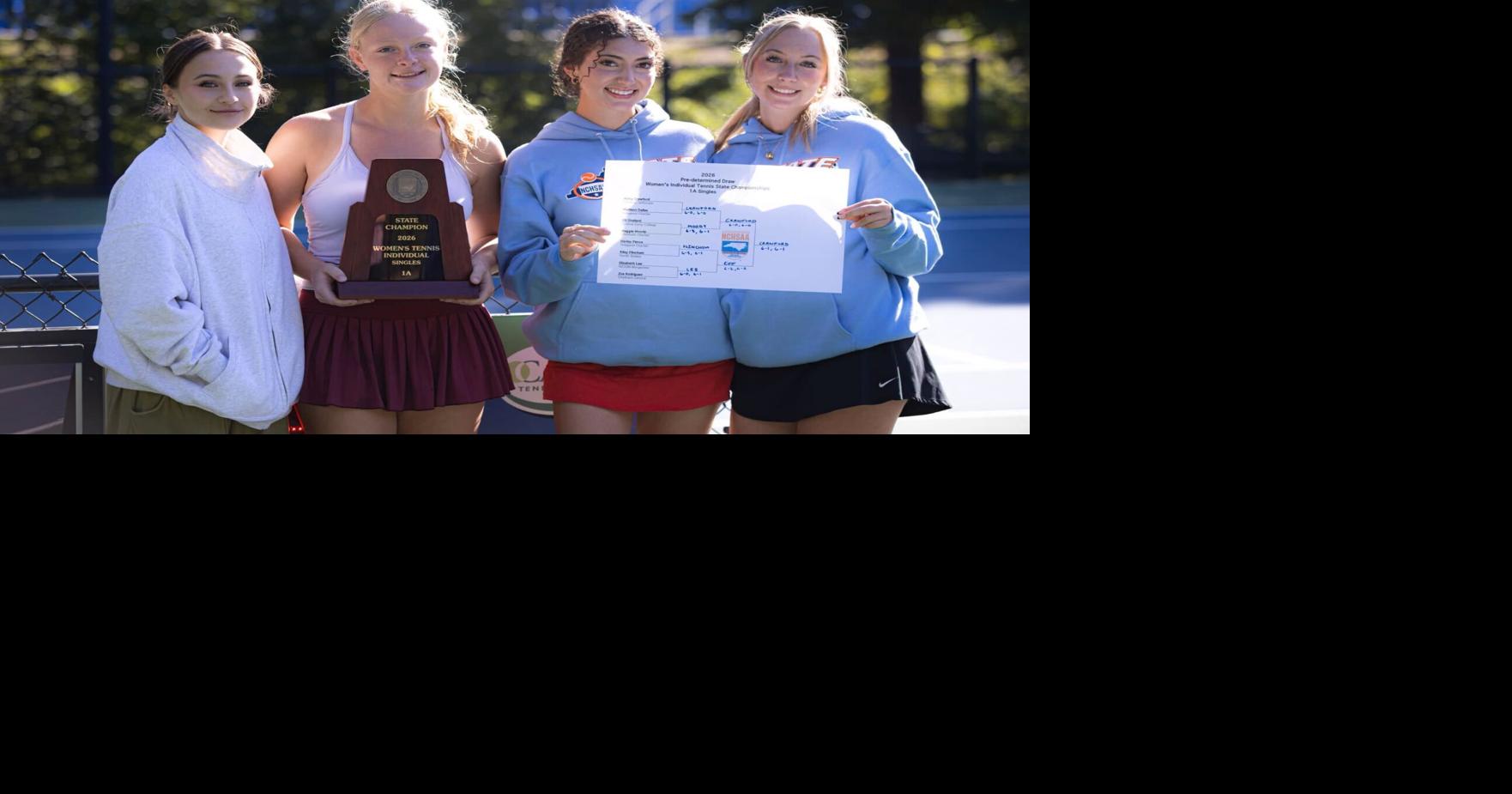 Gryphons tennis team, golfer place in state tournament