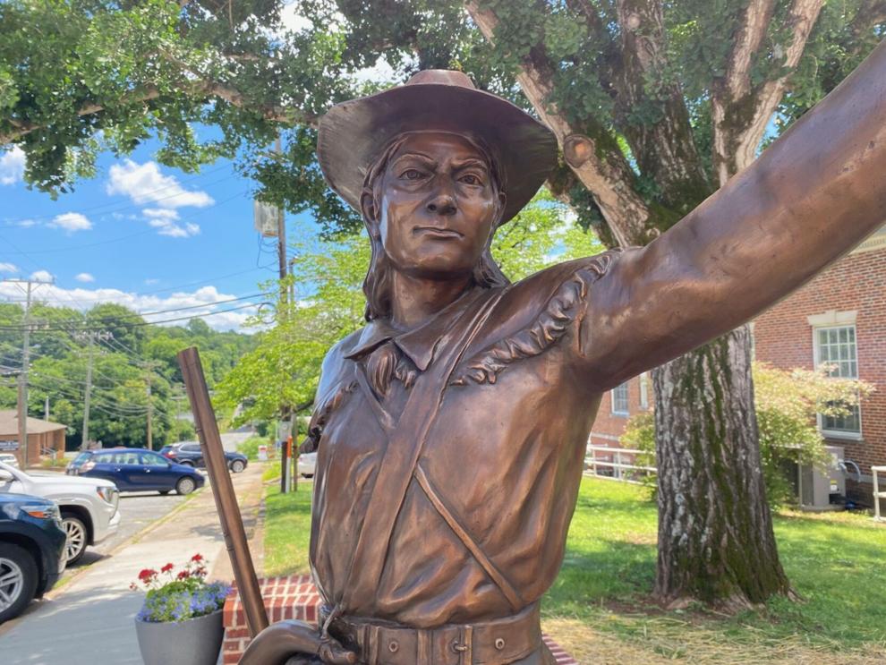 Overmountain Man statue installed in Rutherfordton