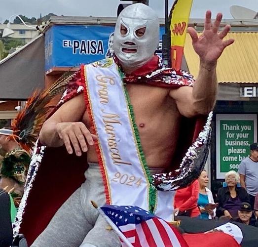 El Hijo del Santa at Mexican Independence Day Parade in East LA.