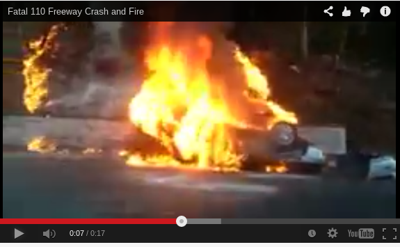 Video of fiery 110 Freeway crash