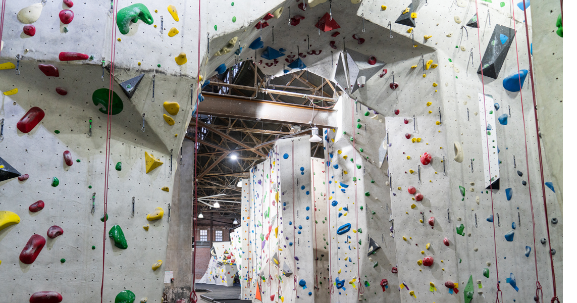 Stronghold climbing gym interior