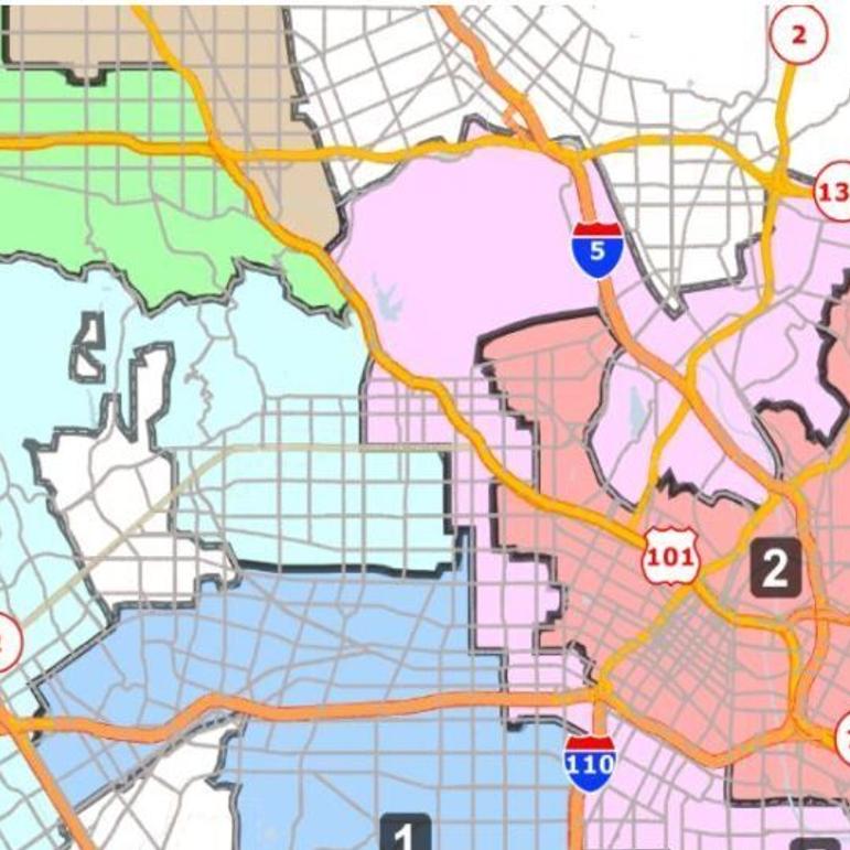Lausd Board District Map Eastside School Board District Face Changes Under New Map | Schools |  Theeastsiderla.com