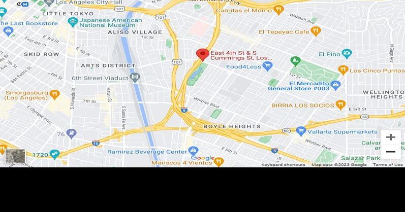 Map of cummings and fourth streets | | theeastsiderla.com