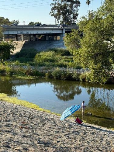 Fishing on the L.A. River
