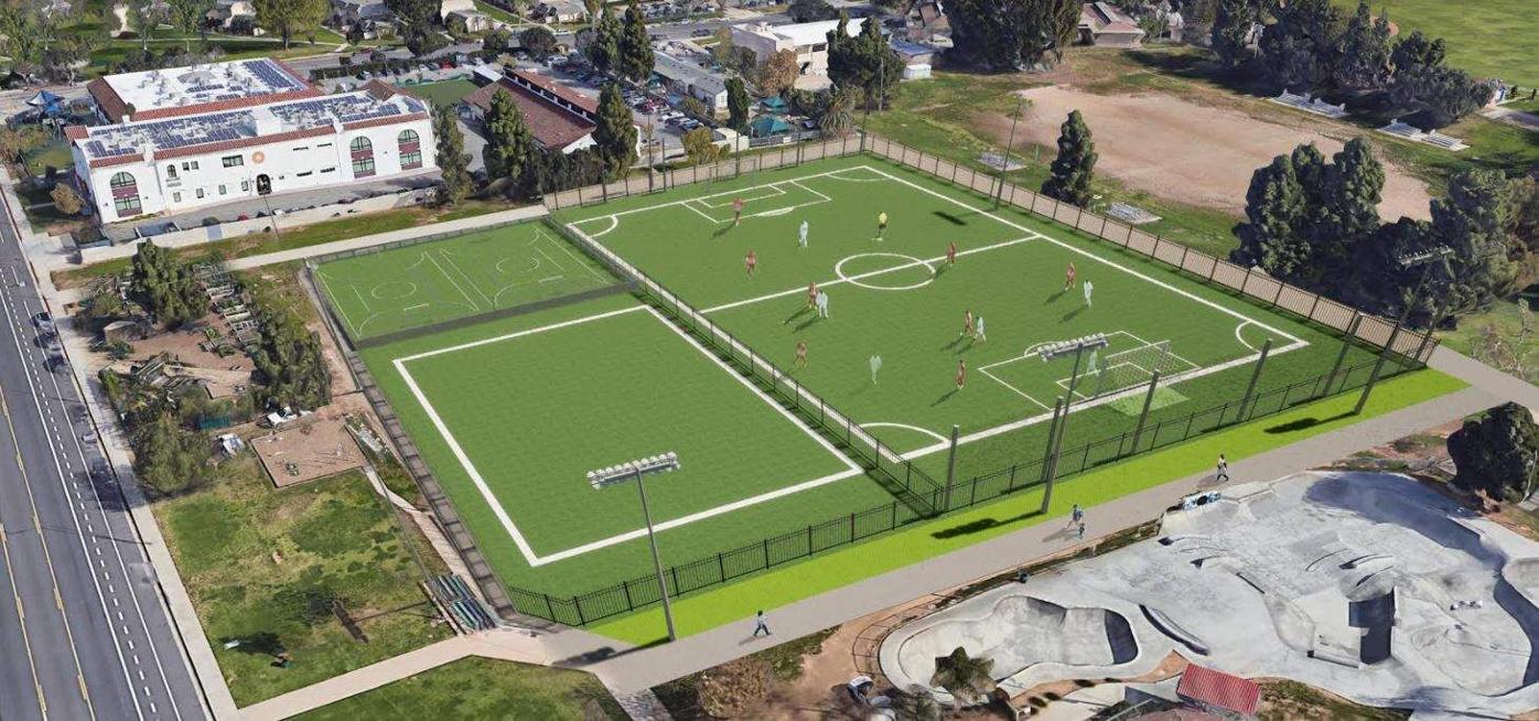 East LA scores new 2.75 million soccer field; New playground dedicated